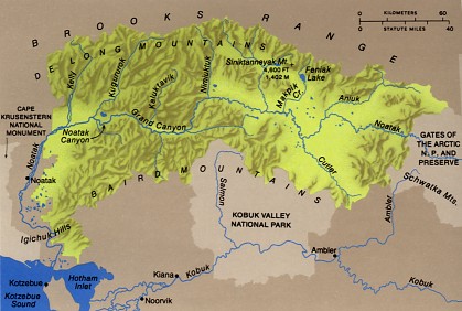 Fl��e im Gate of the Arctic Nationalpark
